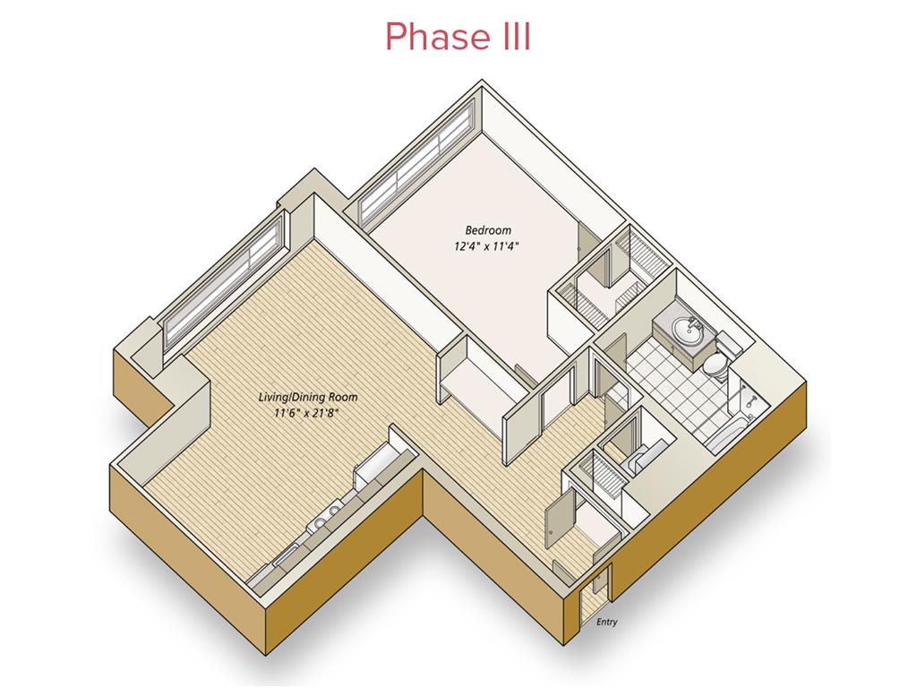 1 bed |  1 bath |  "apartment"
